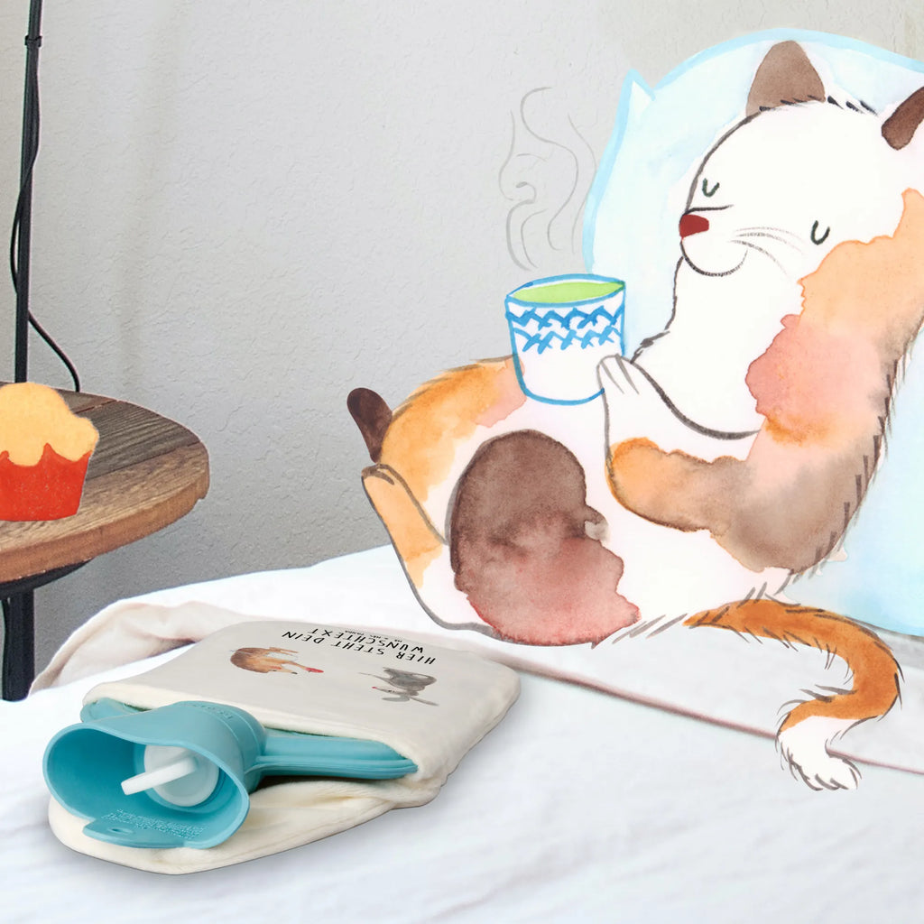 Personalised hot water bottle Hare Hedgehog small animals, cute, funny, cute animal motives, hand drawn, small world, funny sayings, good mood, happy, gifts, gift ideas, special gifts, animal lover, card, romantic saying, heartache, lovesickness gift, love saying, hare, Hedgehog and hare, Hedgehog, consolation, pain of separation