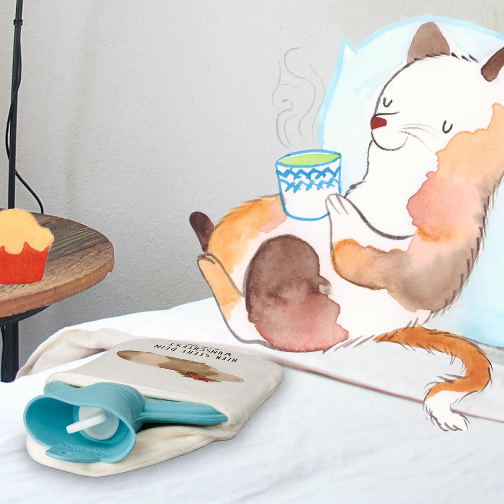 Personalised hot water bottle Guinea pig wisdom small animals, cute, funny, cute animal motives, hand drawn, small world, funny sayings, good mood, happy, gifts, gift ideas, special gifts, animal lover, card, guinea pig, motivation, reality, Meeries, wisdom, saying, wonderland, flower child, meerie, wonder