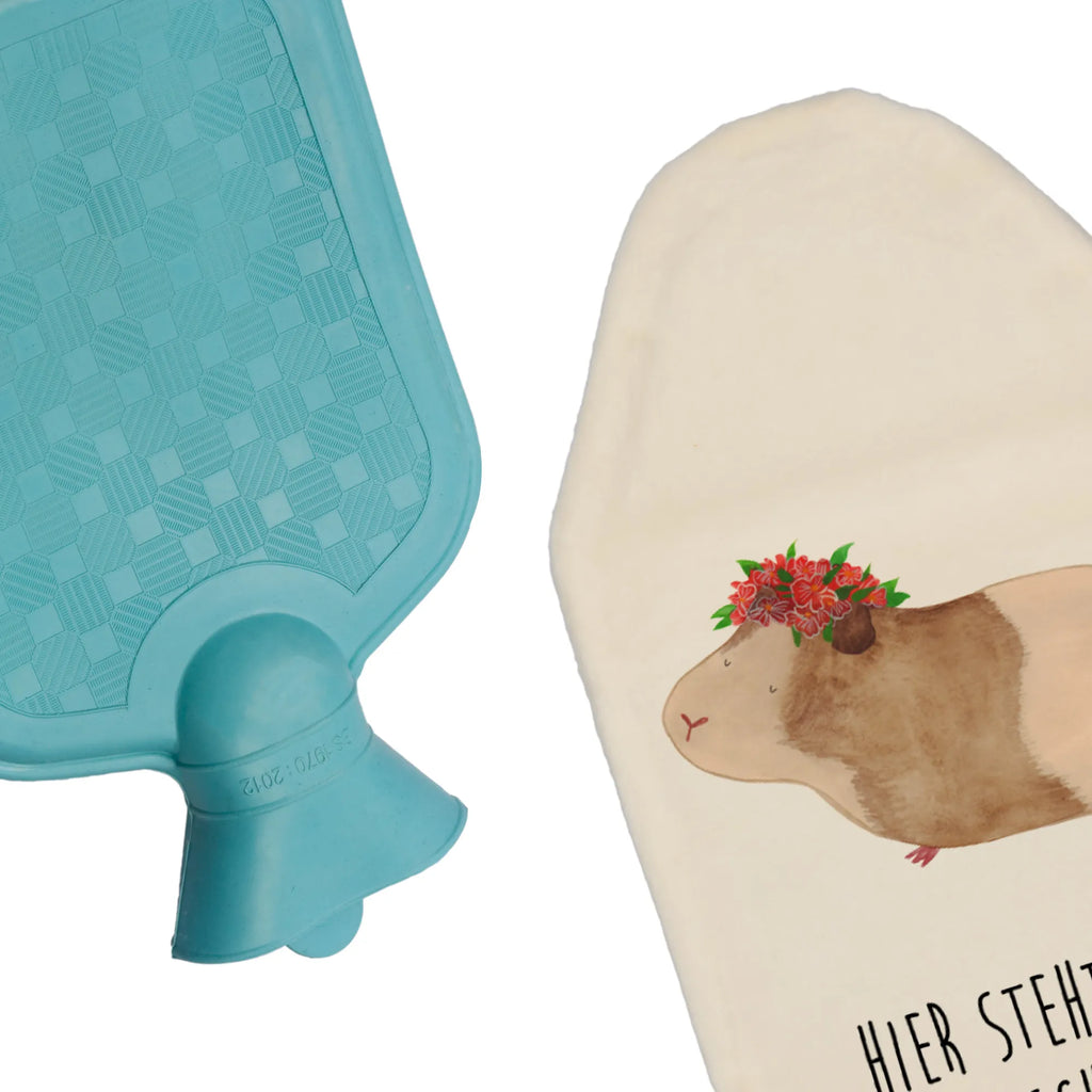 Personalised hot water bottle Guinea pig wisdom small animals, cute, funny, cute animal motives, hand drawn, small world, funny sayings, good mood, happy, gifts, gift ideas, special gifts, animal lover, card, guinea pig, motivation, reality, Meeries, wisdom, saying, wonderland, flower child, meerie, wonder