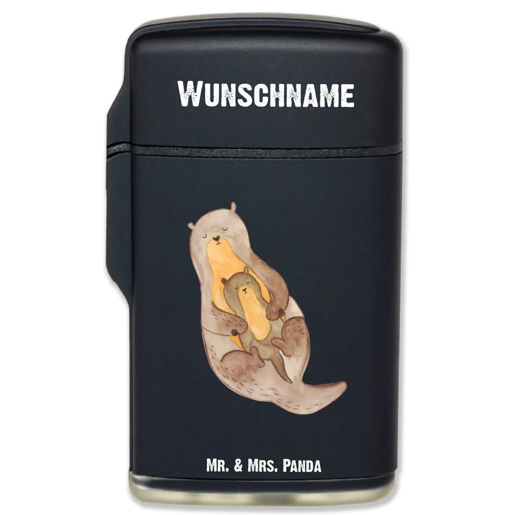 Personalised lighter otter child otter, marten, sea otter, European otter, water mammal, aquatic animal, baby otter, predator, water, otter gifts, animal lover, gift ideas for animal lovers, animal, mammal, water animal, gifts for people in love, Otter Sea Otter Lake Otter