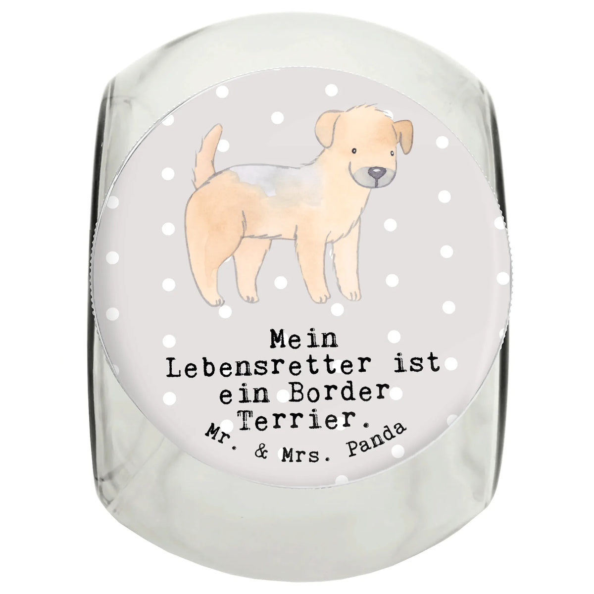 Treat Jar Border Terrier Lifesaver giving, gift, puppy, dog owner, animal lover, purebred dog, dog breed