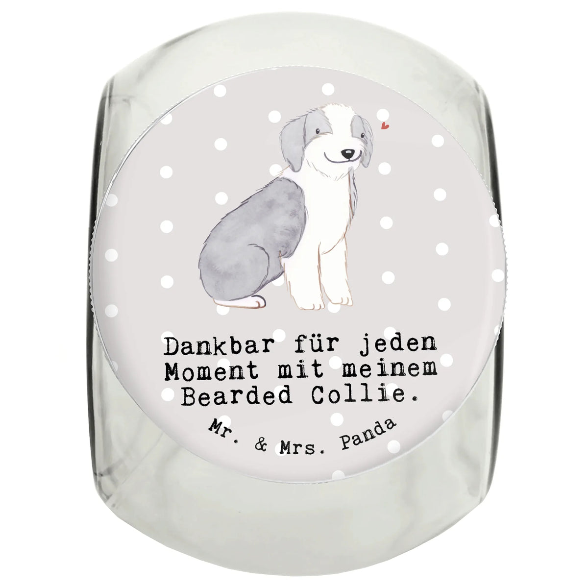 Słoik Leckerli Brodaty Collie Chwila rasa psa, pies rasowy, właściciel psa, miłośnik zwierząt, szczeniak, Pies, prezent, dawanie