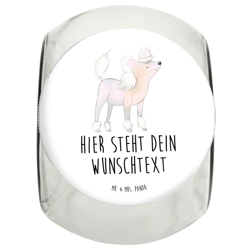 Personalizowany Słoik na Smakołyki Chiński grzywacz Ratownik Pies, rasa psa, pies rasowy, właściciel psa, prezent, miłośnik zwierząt, dawanie, szczeniak