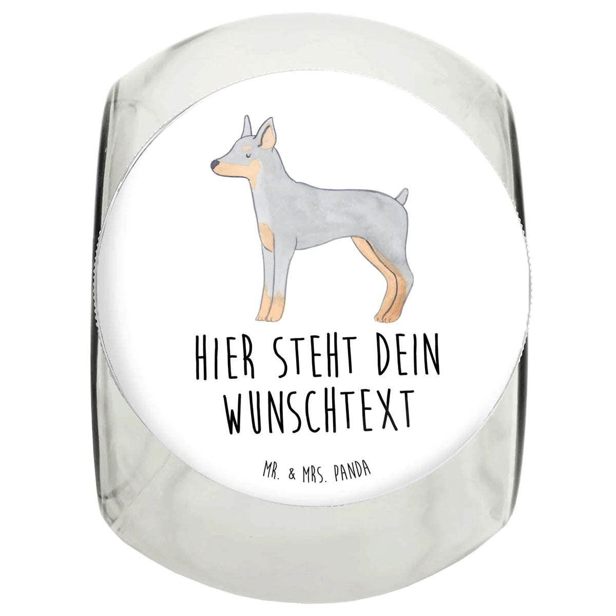 Personalized Treat Jar Doberman Pinscher moment Dog, dog breed, purebred dog, dog owner, gift, animal lover, giving, puppy