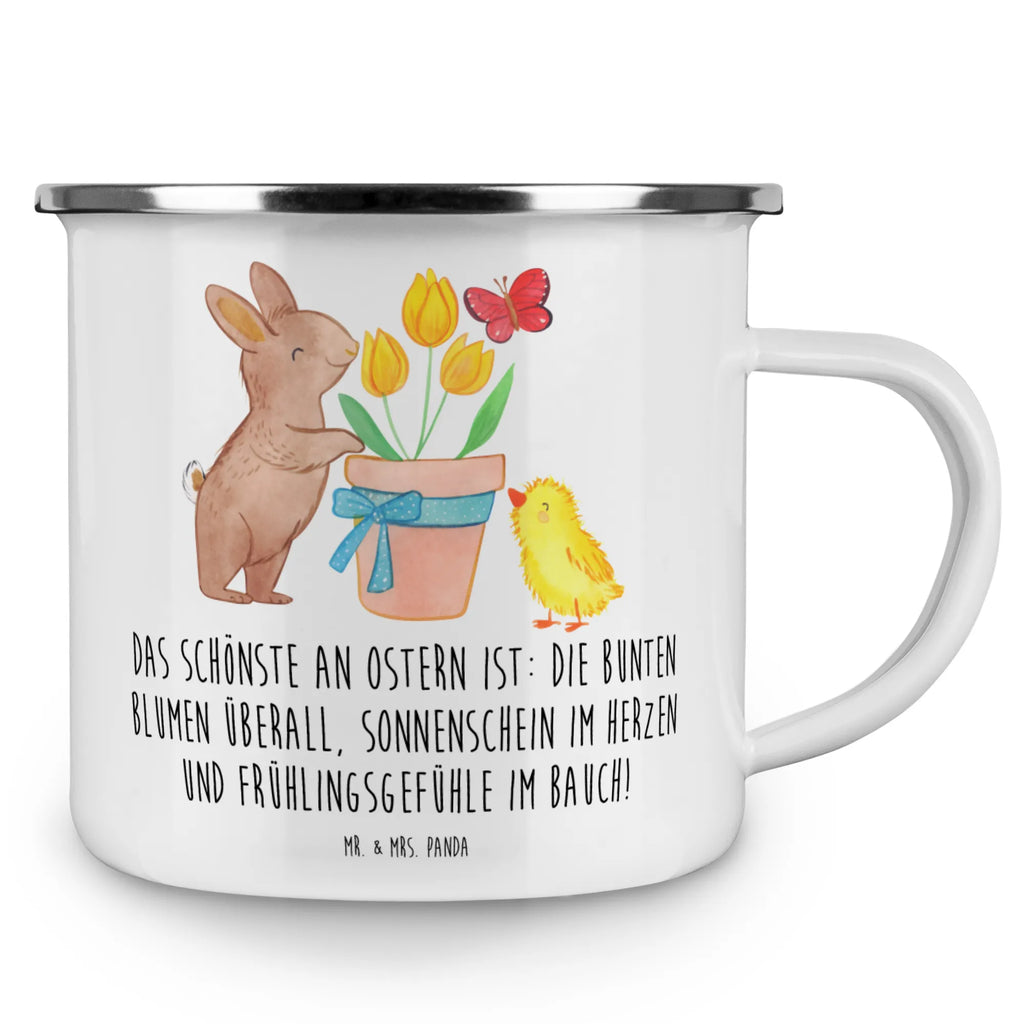 Kempingowy kubek emaliowany zając pisklę Wielkanoc, zajączek wielkanocny, prezenty wielkanocne, gniazdo wielkanocne, dekoracje wielkanocne, prezenty na Wielkanoc, prezent wielkanocny, prezenty wielkanocne dla dzieci, Wielkanoc dla dzieci