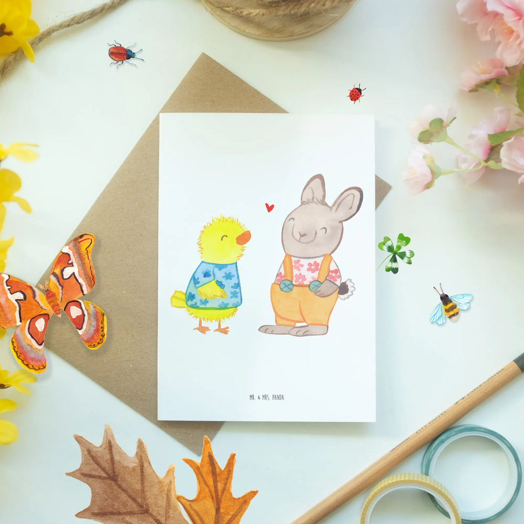 Greetings card Easter Friendship wedding card, invitation card, folding card, greeting card, birthday card, Easter, Easter bunny, Easter eggs, Easter greetings, chick, Easter gifts, token of love, bunny, love, spring, spring fever, friendship, Easter chick