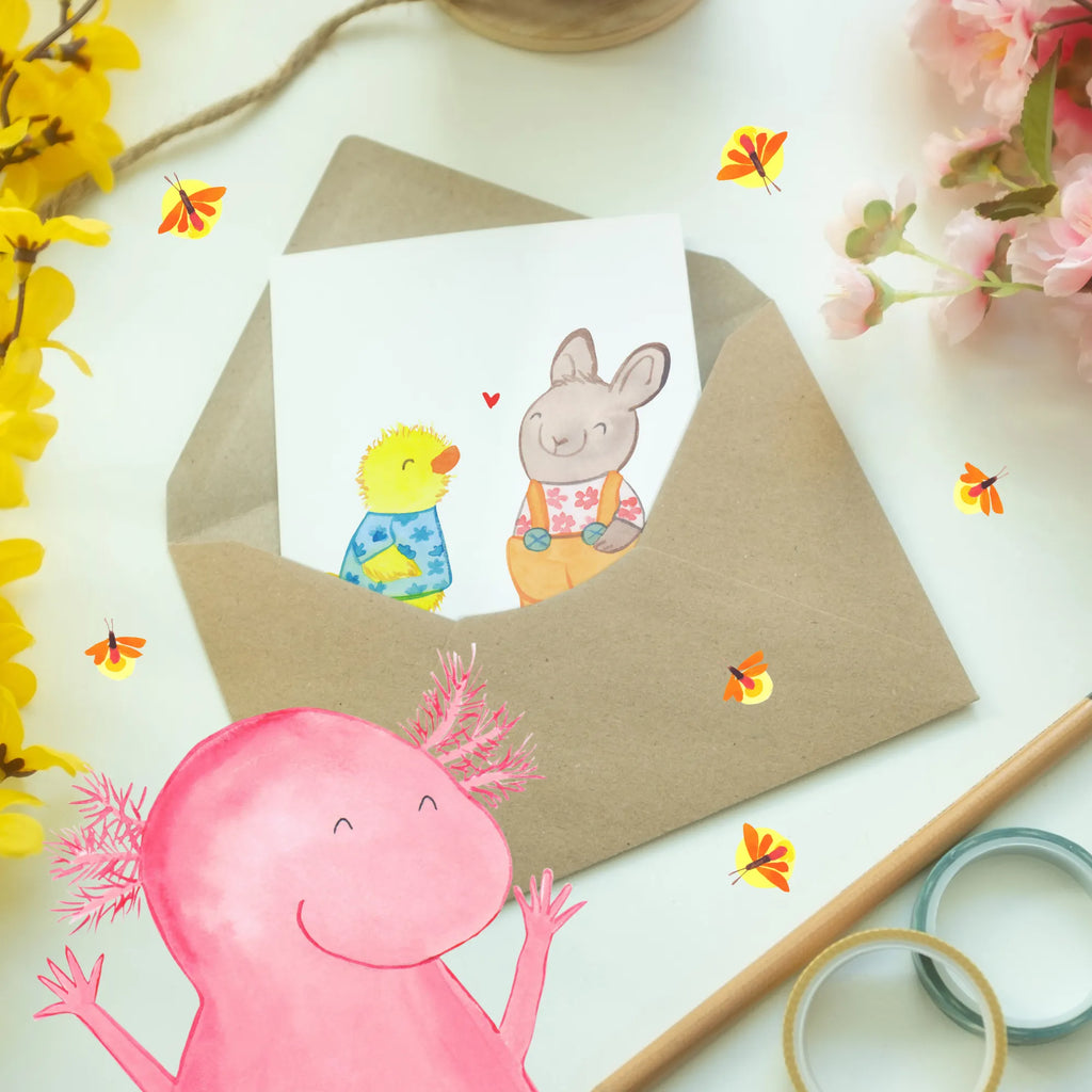 Greetings card Easter Friendship wedding card, invitation card, folding card, greeting card, birthday card, Easter, Easter bunny, Easter eggs, Easter greetings, chick, Easter gifts, token of love, bunny, love, spring, spring fever, friendship, Easter chick