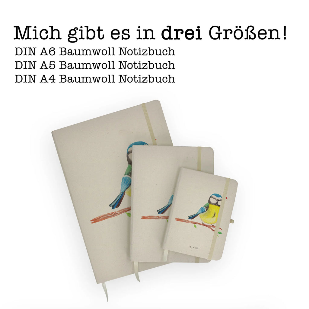 Bawełniany notatnik DIN A4 ptak modraszek Notizen, Eintragebuch, Tagebuch, Notizblock, Adressbuch, Journal, Kladde, Skizzenbuch, Notizheft, Schreibbuch, Schreibheft, Ostern, Osterhase, Ostergeschenke, Osternest, Osterdeko, Geschenke zu Ostern, Ostern Geschenk, Ostergeschenke Kinder, Ostern Kinder, Ostergrüße, Blaumeise, Vogel, liebe Grüße, Frühling, Frühlingsgefühle, Osterzeit