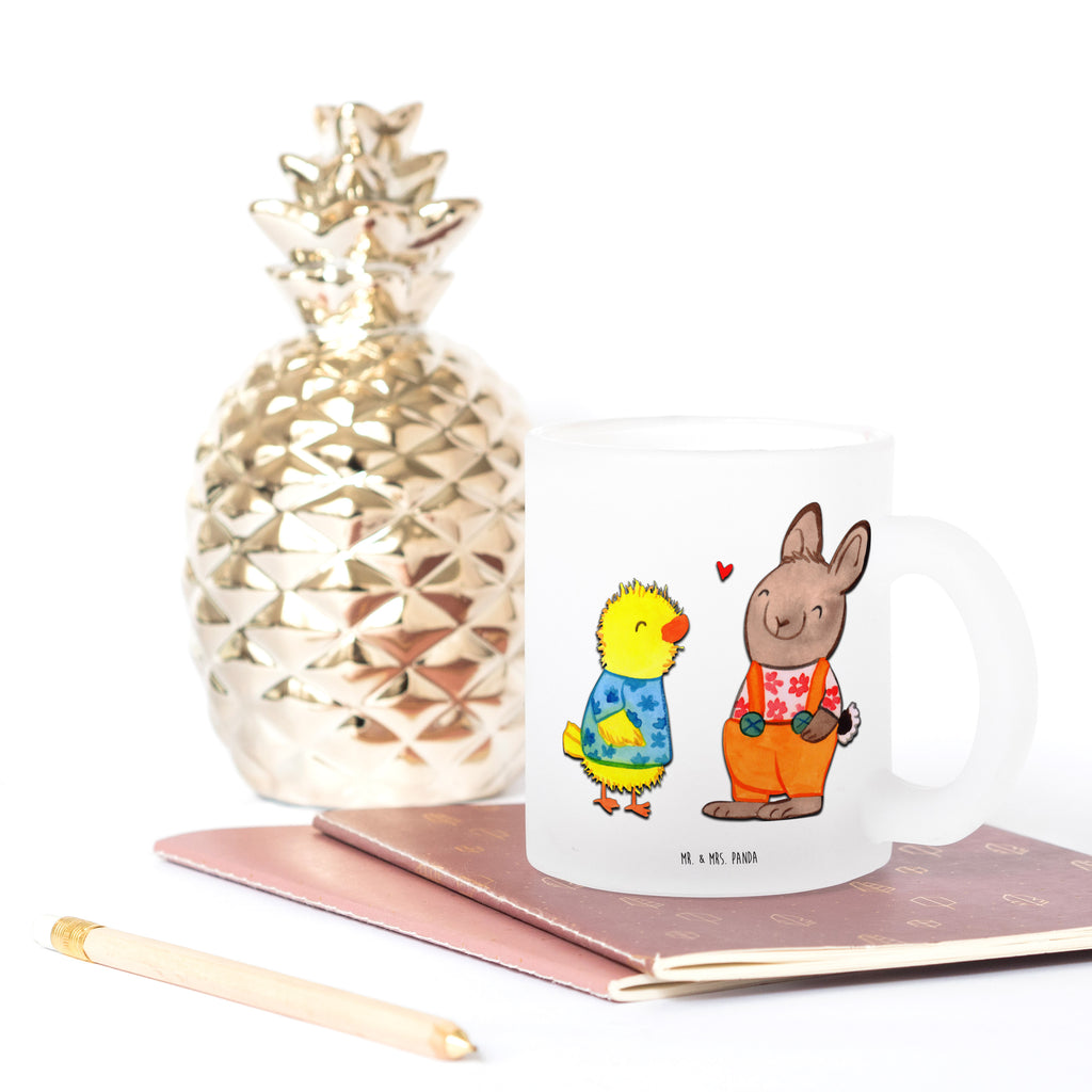 Glass tea cup Easter Friendship tea, glass, tea glass, mug, Tea cup, Easter, Easter bunny, Easter greetings, chick, Easter eggs, friendship, love, Easter chick, bunny, token of love, spring, spring fever, Easter gifts