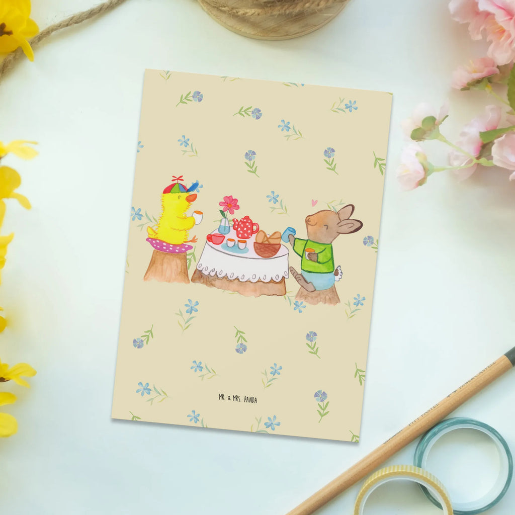 Postcard Easter Breakfast gift card, letter, paper, Postcard, gift, card, postcards, invitation, invitation card, Easter, Easter bunny, easter eggs, easter breakfast, breakfast, spring fever, chick, spring, easter, easter greetings, picnic, bunny, easter gifts, easter chick, easter bunny