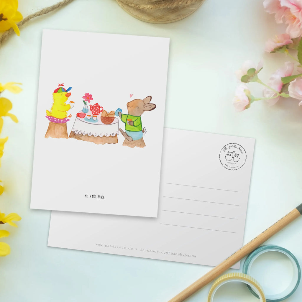 Postcard Easter Breakfast gift card, letter, paper, Postcard, gift, card, postcards, invitation, invitation card, Easter, Easter bunny, easter eggs, easter breakfast, breakfast, spring fever, chick, spring, easter, easter greetings, picnic, bunny, easter gifts, easter chick, easter bunny