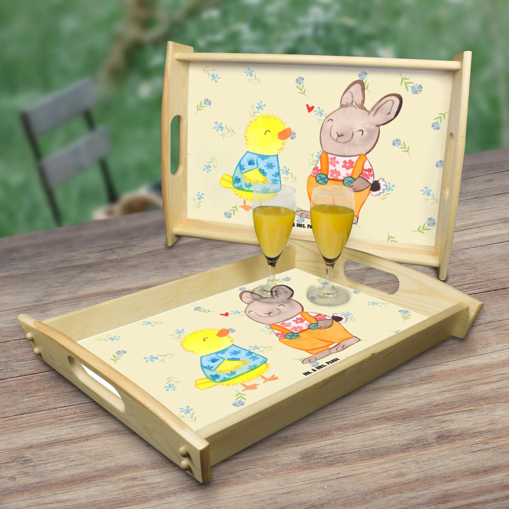 Serving tray Easter Friendship kitchen tray, tray, serving tray, breakfast tray, wooden tray, Easter, Easter bunny, Easter chick, Easter eggs, Easter greetings, friendship, love, chick, bunny, spring fever, Easter gifts, token of love, spring