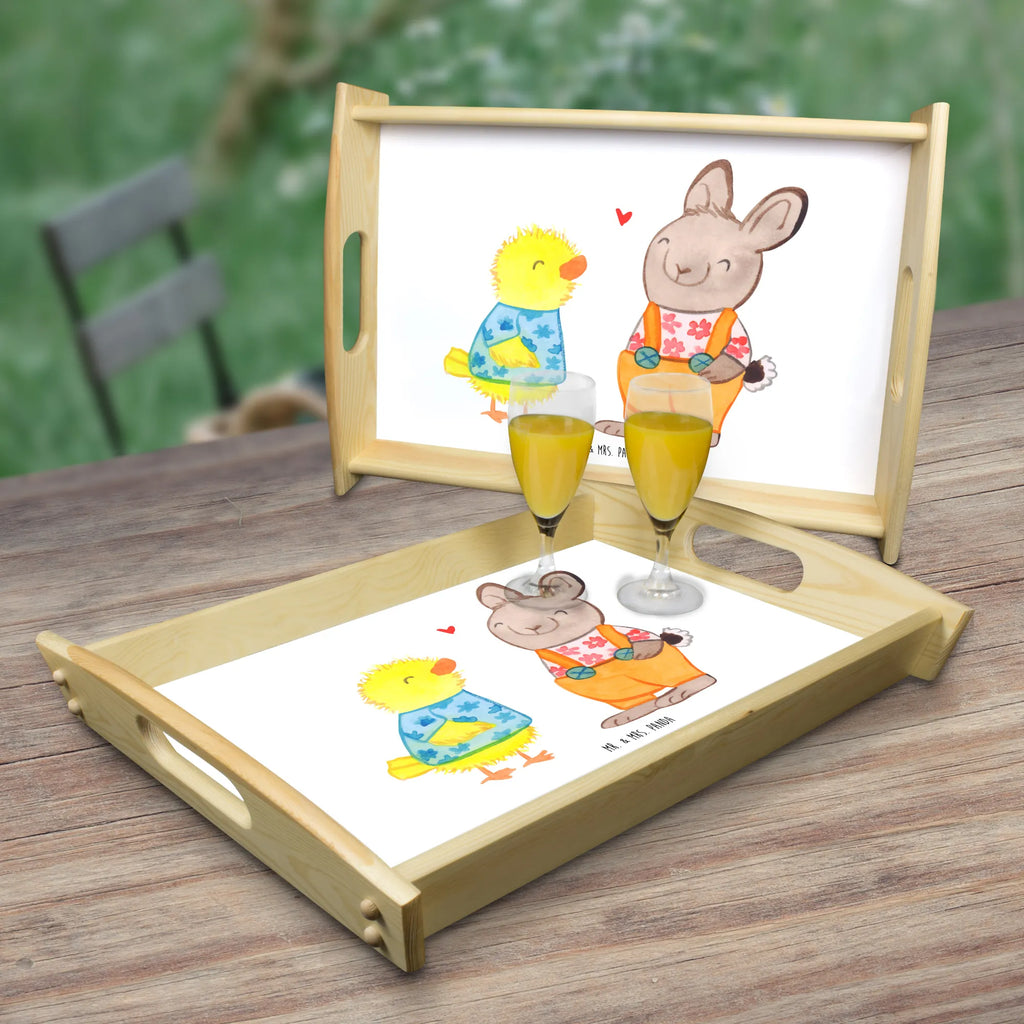 Serving tray Easter Friendship kitchen tray, tray, serving tray, breakfast tray, wooden tray, Easter, Easter bunny, Easter chick, Easter eggs, Easter greetings, friendship, love, chick, bunny, spring fever, Easter gifts, token of love, spring