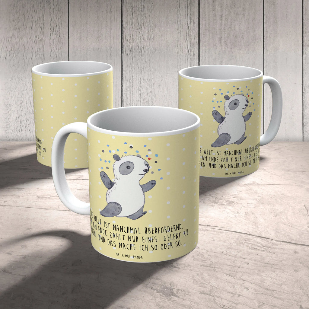 Tasse Panda Bipolar Teetasse, Kaffeetasse, Keramiktasse, Porzellantasse, Tasse mit Zitaten, Geschenktasse, Tasse mit Motiven, Tasse, Bürotasse, Bipolare Störung, Panda, bipolar