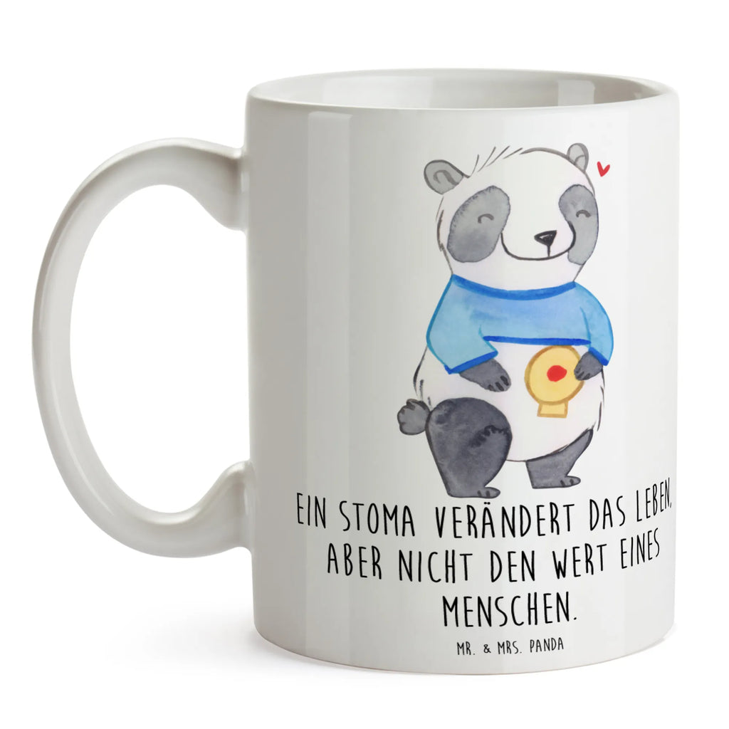Tasse Panda künstlicher Darmausgang Tasse, Tasse mit Motiven, Porzellantasse, Geschenktasse, Keramiktasse, Kaffeetasse, Bürotasse, Tasse mit Zitaten, Teetasse, Panda, Stomabeutel, Stoma, künstlicher Darmausgang