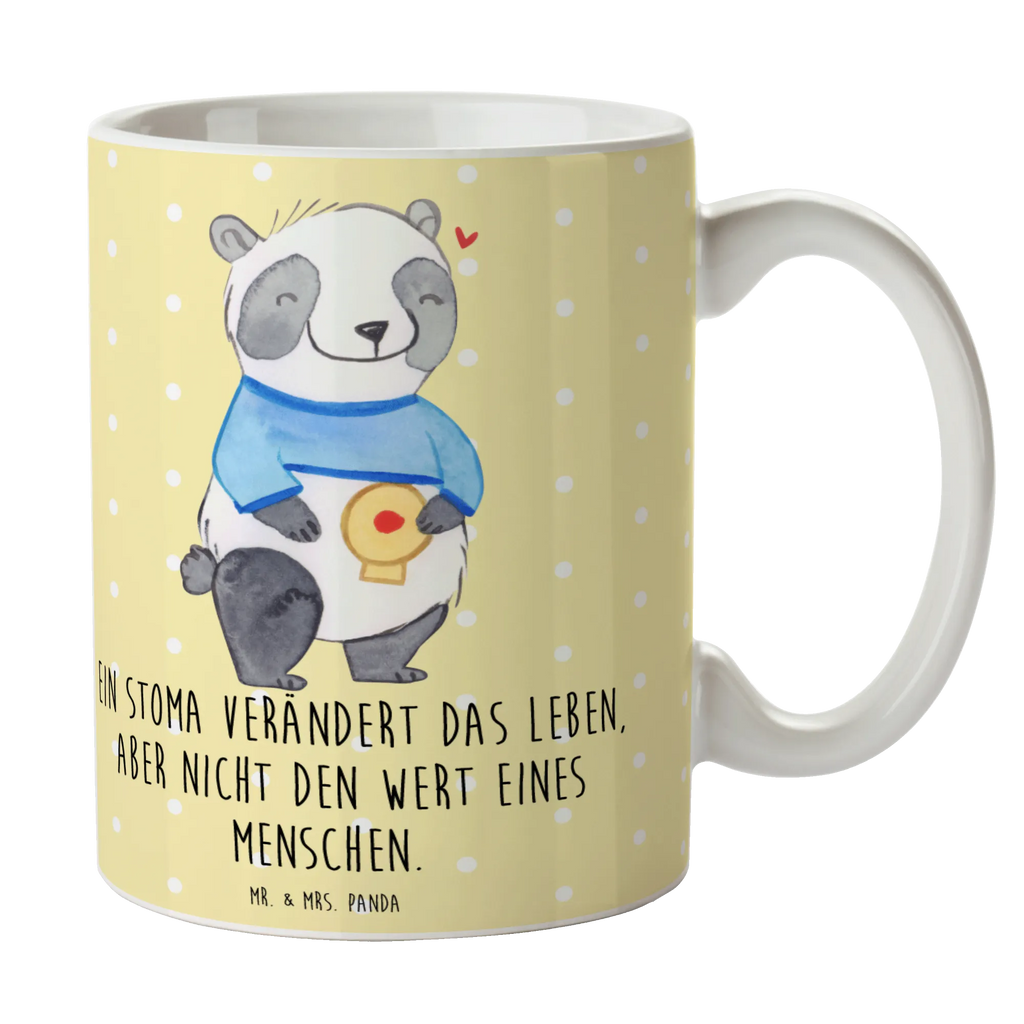 Tasse Panda künstlicher Darmausgang Tasse, Tasse mit Motiven, Porzellantasse, Geschenktasse, Keramiktasse, Kaffeetasse, Bürotasse, Tasse mit Zitaten, Teetasse, Panda, Stomabeutel, Stoma, künstlicher Darmausgang