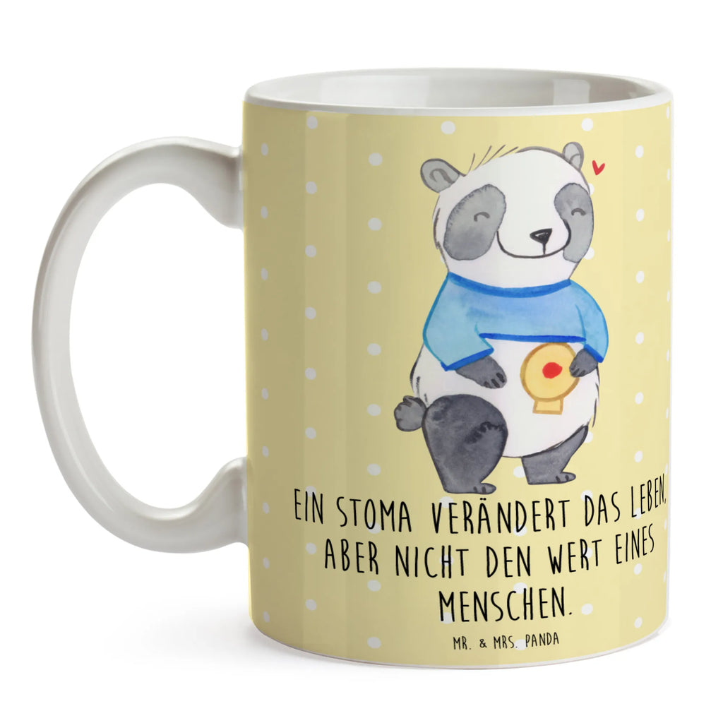 Tasse Panda künstlicher Darmausgang Tasse, Tasse mit Motiven, Porzellantasse, Geschenktasse, Keramiktasse, Kaffeetasse, Bürotasse, Tasse mit Zitaten, Teetasse, Panda, Stomabeutel, Stoma, künstlicher Darmausgang