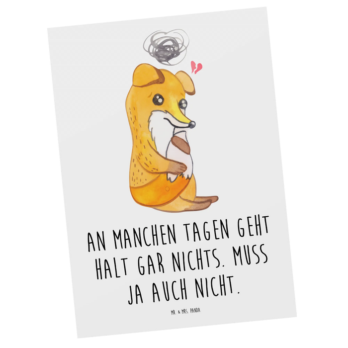 Postkarte Fuchs Depressionen
