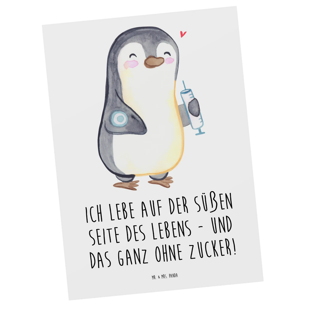 Postcard Penguin Diabetes Postcard, invitation, invitation card, gift card, postcards, paper, letter, card, gift