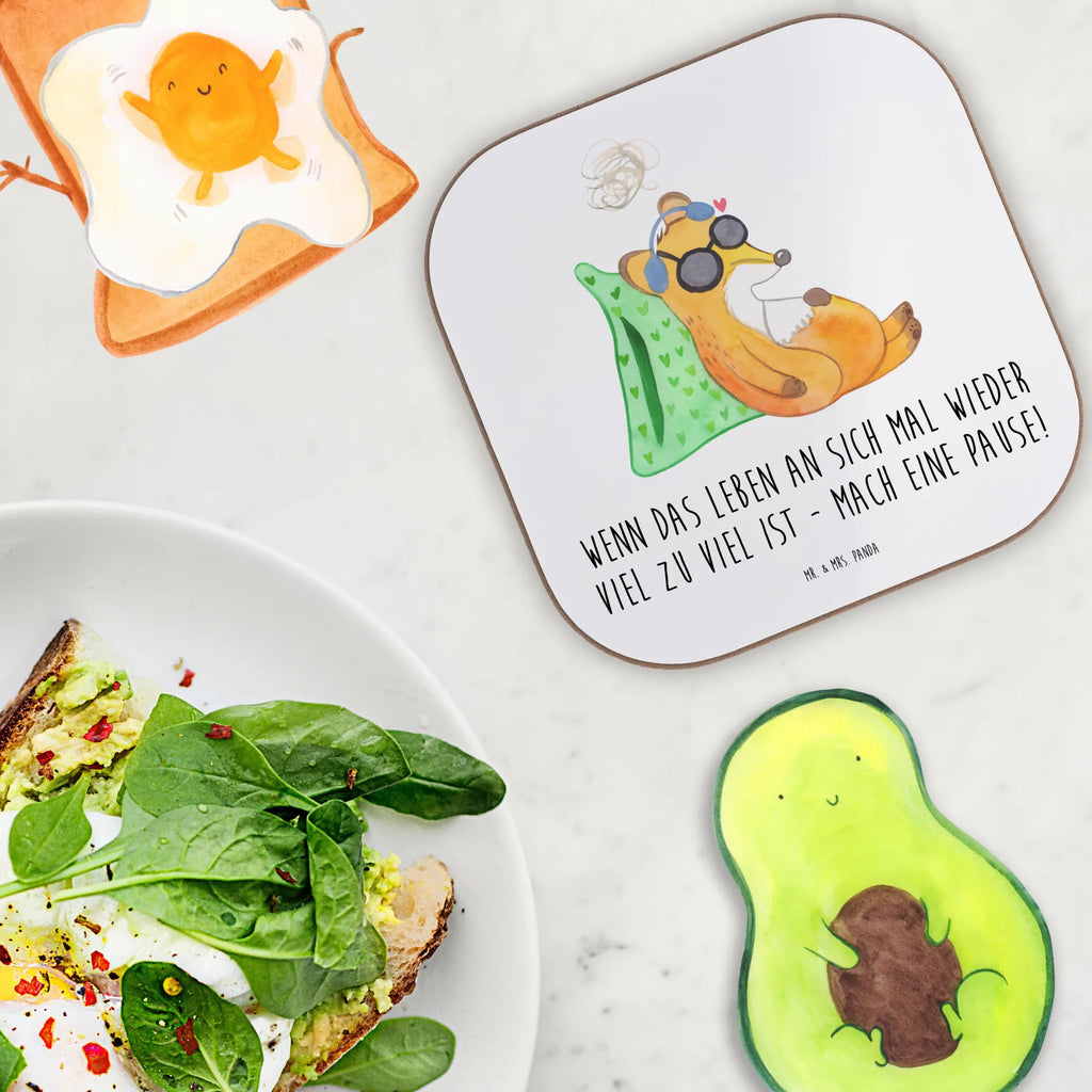 Square coaster Fox Neurodiversity party, gifts, breakfast, Coasters, gift, glass coasters, presents