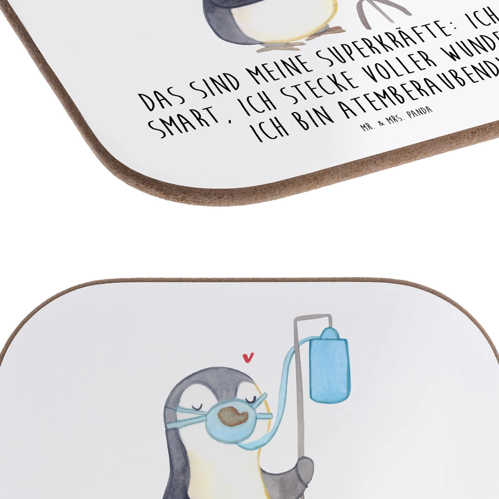 Square coaster Penguin Oxygen party, gifts, presents, Coasters, glass coasters, gift, breakfast