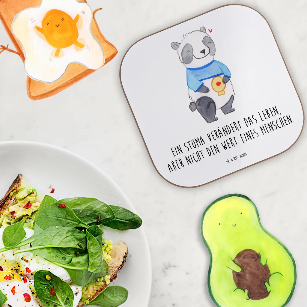Square coaster Panda artificial anus gift, presents, Coasters, glass coasters, gifts, party, breakfast