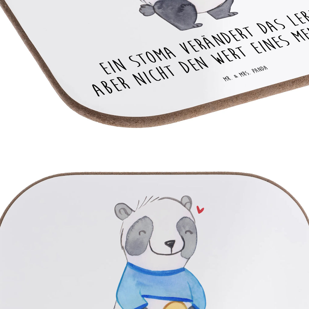 Square coaster Panda artificial anus gift, presents, Coasters, glass coasters, gifts, party, breakfast