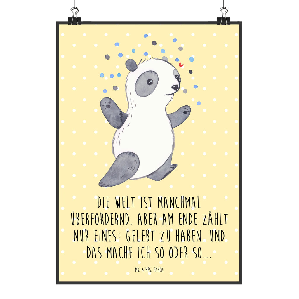 Poster Panda Bipolar Kinderposter, Wanddeko, Kunstdruck, Küchenposter, Wanddeko Bild, Designposter, Posterdruck, Mr. & Mrs. Panda Poster, Bild, Wanddekoration, Handgemaltes Poster, Raumdekoration, Wandposter, Poster, bipolar, Bipolare Störung, Panda