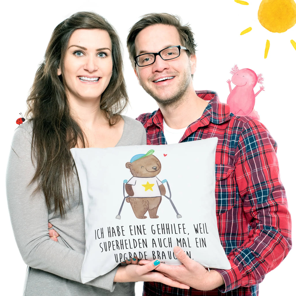 Cushion Bear Walking aids pad, sofa, couch, 40x40, soft, bed, pillows, cushion, Pillow, pillow case, settee, fluffy, bedroom, 40 x 40