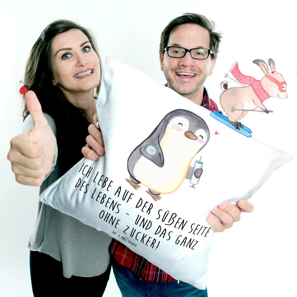 Cushion Penguin Diabetes Kopfkissen, Kissenhülle, Sofakissen, Dekokissen, Couchkissen, Kissenbezüge, Kissen 40x40, Motivkissen, sofakissen, Zierkissen, Dekokissen 40x40, Kissenhülle 40x40, Dekokissen Sofa, sitzkissen, Kopfkissen 40x40, Kissen, Kissen 40x40 Waschbar, Kissenbezug 40x40, Sofakissen 40x40, Pinguin, Zuckerkrankheit, Diabetes, Diabetes Mellitus