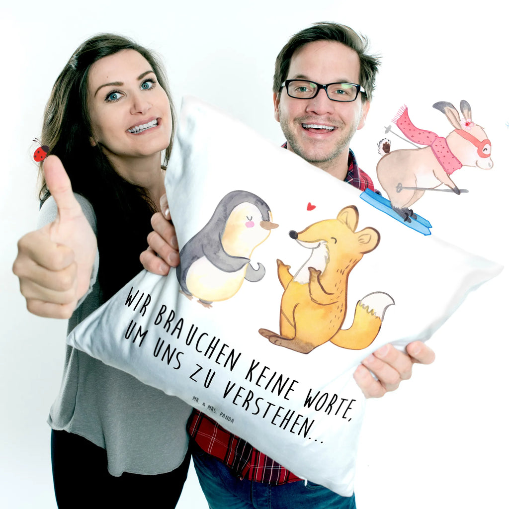 40x40 Kissen Fuchs & Pinguin gehörlos Dekokissen, Zierkissen, Couchkissen, Kissen 40x40, Kissenhülle, Kissenbezüge, Kissen 40x40 Waschbar, sofakissen, Sofakissen, Kissen, Kissenbezug 40x40, Kissenhülle 40x40, Kopfkissen, Motivkissen, Dekokissen 40x40, sitzkissen, Sofakissen 40x40, Dekokissen Sofa, Kopfkissen 40x40, Gebärdensprache, Pinguin, gehörlos, Fuchs