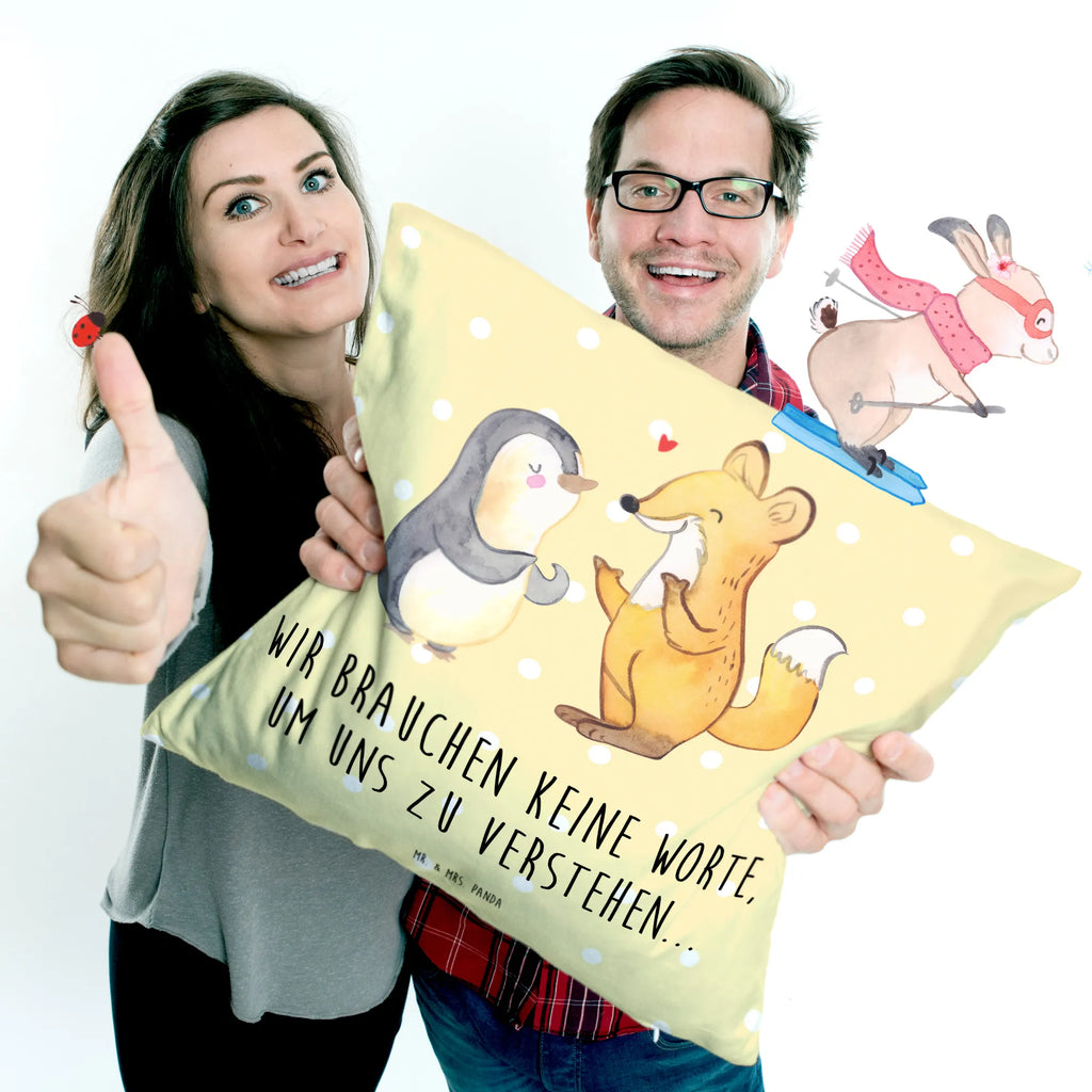 40x40 Kissen Fuchs & Pinguin gehörlos Dekokissen, Zierkissen, Couchkissen, Kissen 40x40, Kissenhülle, Kissenbezüge, Kissen 40x40 Waschbar, sofakissen, Sofakissen, Kissen, Kissenbezug 40x40, Kissenhülle 40x40, Kopfkissen, Motivkissen, Dekokissen 40x40, sitzkissen, Sofakissen 40x40, Dekokissen Sofa, Kopfkissen 40x40, Gebärdensprache, Pinguin, gehörlos, Fuchs