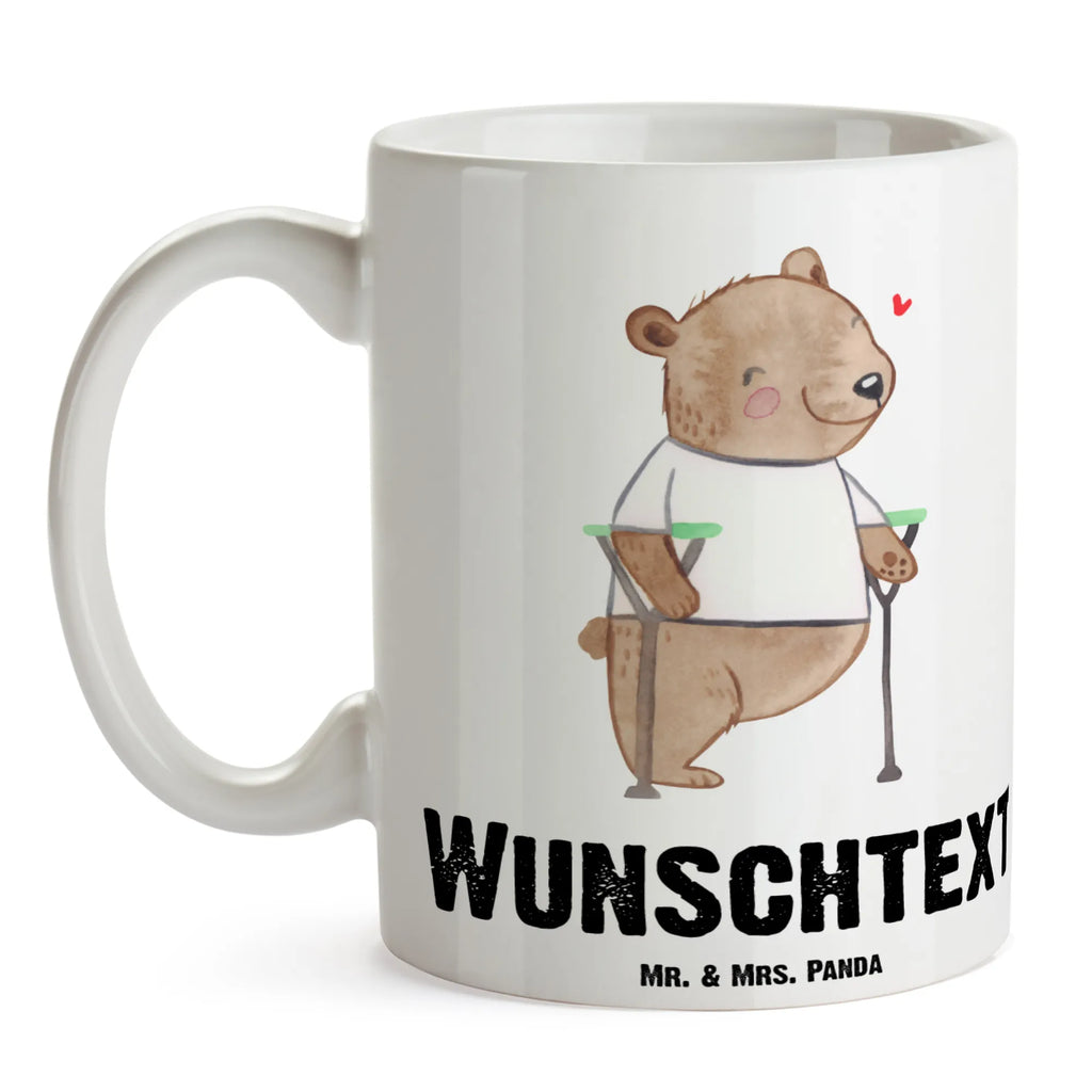Spersonalizowany kubek Niedźwiedź amputacja nogi Tasse mit Namen, Namen, Personalisierte Tasse, Tasse, Namenstasse, Drucken, Personalisiert, Wunschname, Beinamputation, Bär, Amputation
