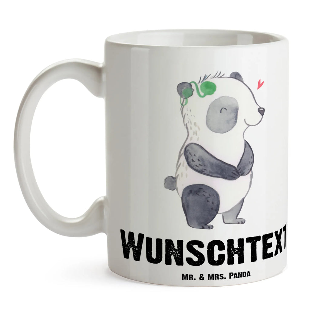 Personalised cup Panda Deaf Namenstasse, Personalisierte Tasse, Drucken, Namen, Tasse, Personalisiert, Wunschname, Tasse mit Namen, Panda, Cochlea Implantat, gehörlos, ertaubt
