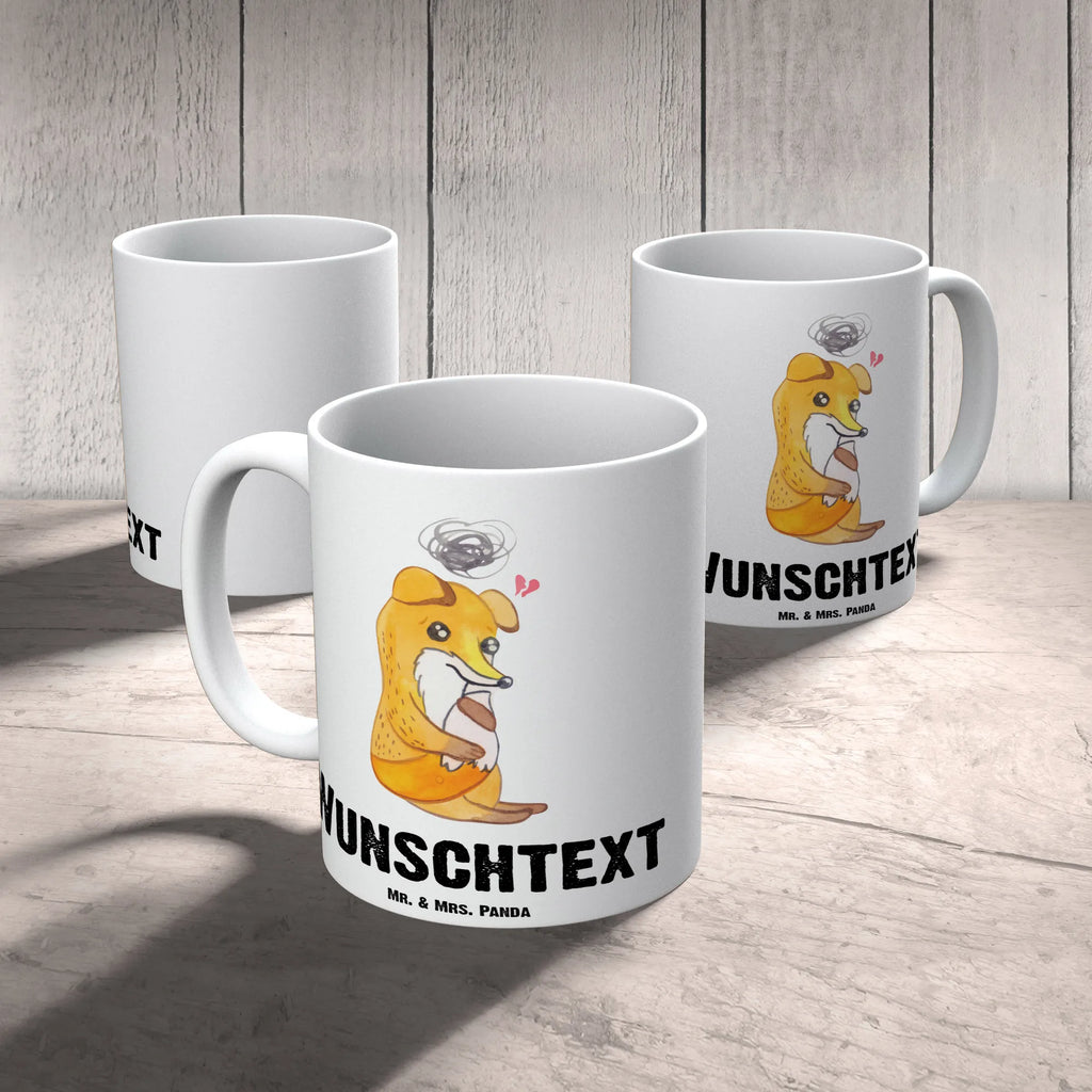 Spersonalizowany kubek lis Depresje Personalisierte Tasse, Tasse mit Namen, Namen, Drucken, Namenstasse, Wunschname, Tasse, Personalisiert, Fuchs, depressiv, Depressionen