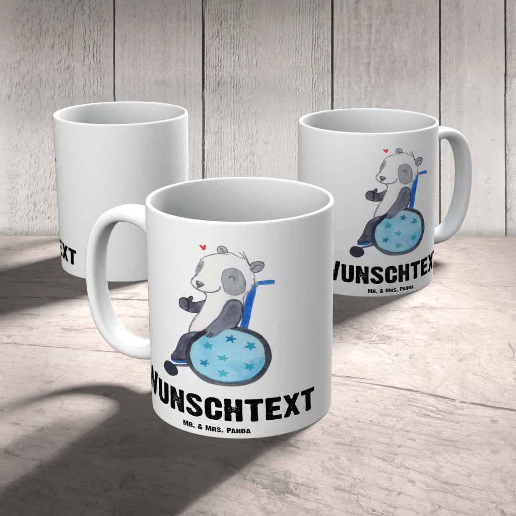 Spersonalizowany kubek Panda wózek inwalidzki Tasse, Drucken, Namen, Tasse mit Namen, Personalisierte Tasse, Personalisiert, Wunschname, Namenstasse, Rollstuhl, Panda