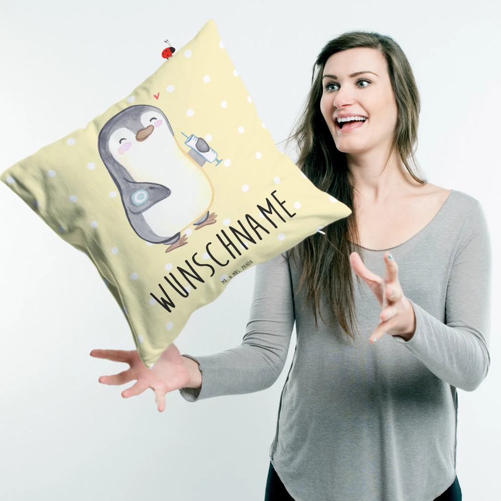 Personalised cushion Penguin Diabetes Wunschname, personalisiert, Kopfkissen, Kissen, bedrucken, Name, Zuckerkrankheit, Pinguin, Diabetes Mellitus, Diabetes
