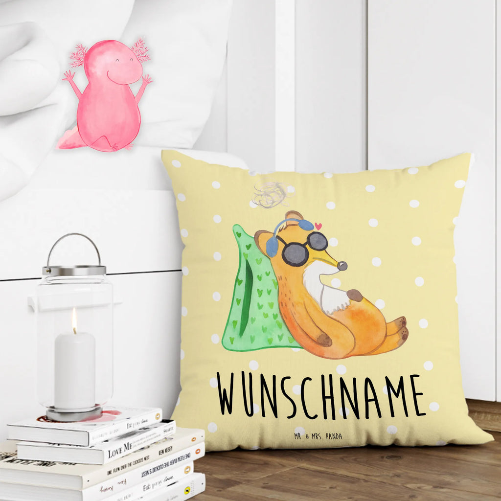 Personalised cushion Fox Neurodiversity personalisiert, Name, bedrucken, Kissen, Wunschname, Kopfkissen, Fuchs, Neurodiversität, Fatigue, PEM