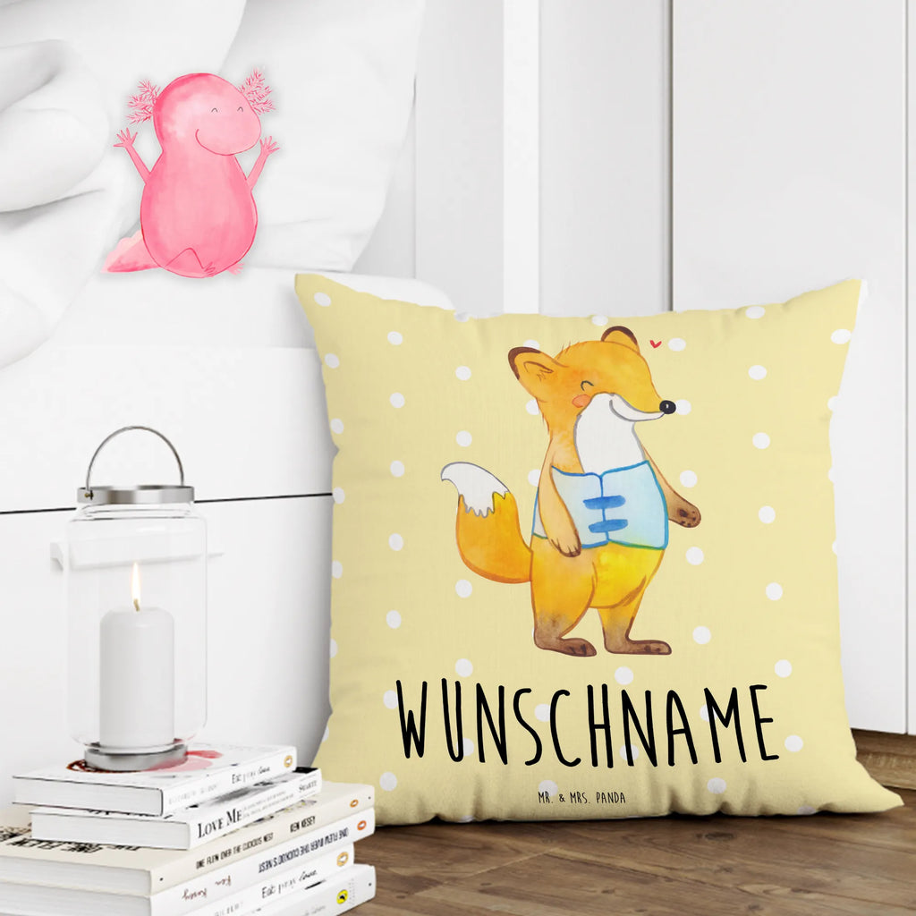 Personalised cushion Fox Orthopedic corset bedrucken, Kopfkissen, Wunschname, Name, personalisiert, Kissen