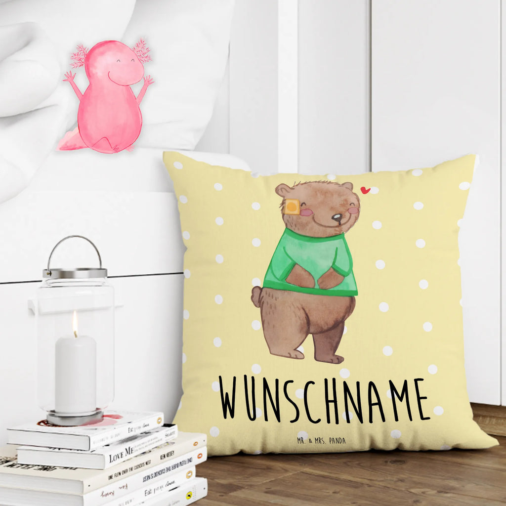 Personalised cushion Bear Shunt Kopfkissen, bedrucken, Wunschname, personalisiert, Name, Kissen, Shunt, Bär