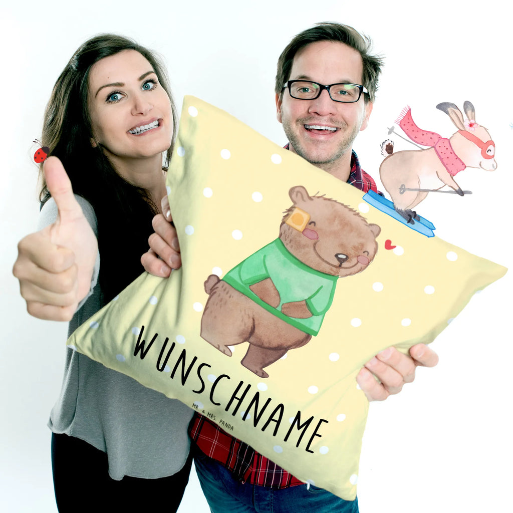 Personalised cushion Bear Shunt Kopfkissen, bedrucken, Wunschname, personalisiert, Name, Kissen, Shunt, Bär