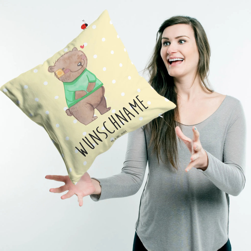 Personalised cushion Bear Shunt Kopfkissen, bedrucken, Wunschname, personalisiert, Name, Kissen, Shunt, Bär