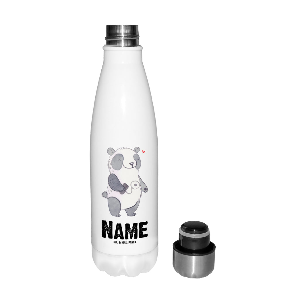 Personalisierte Thermosflasche Panda Insulinpumpe Personalisierte Isolierflasche, Personalisierte Thermoflasche, Personalisierte Trinkflasche, Trinkflasche Mit Namen, Wunschname, Bedrucken, Namensflasche, Panda, Diabetes, Diabetes mellitus, Insulinpumpe