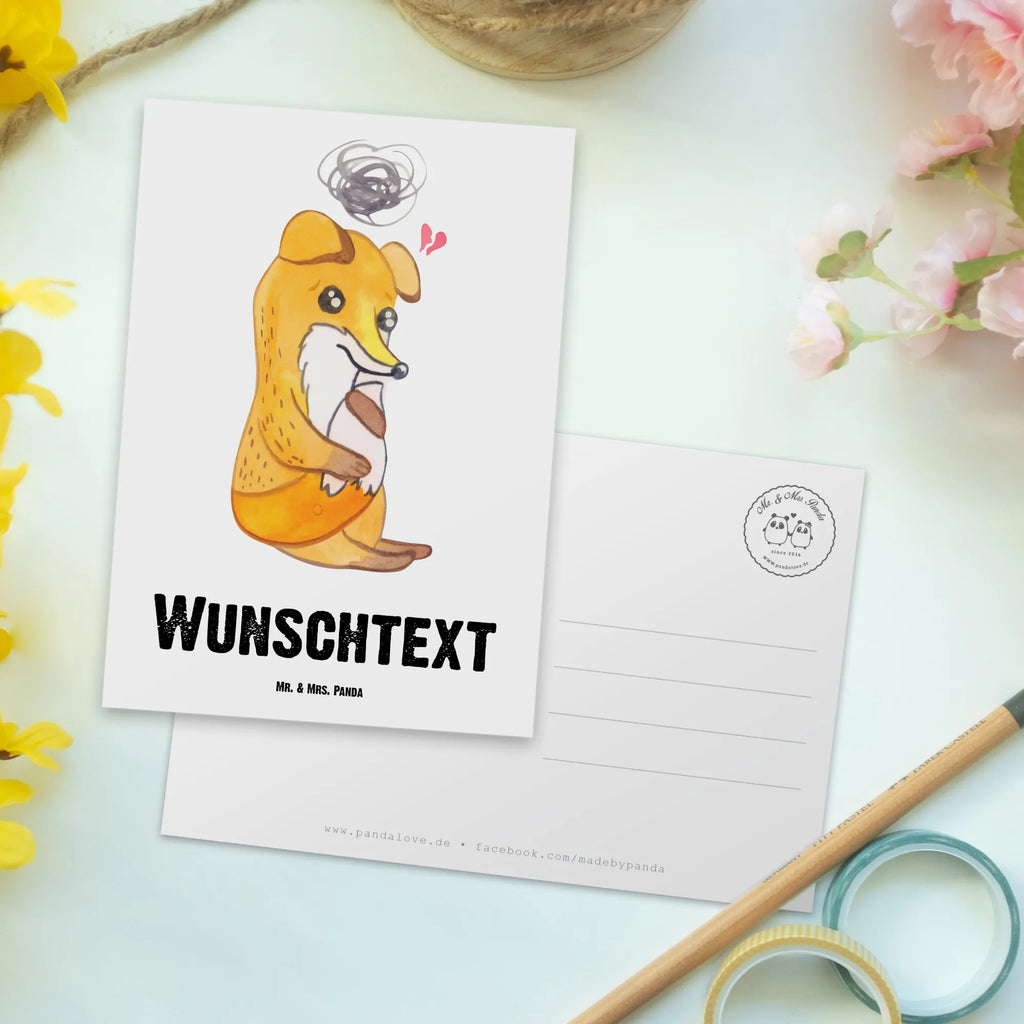Personalised postcard Fox Depression Geschenkkarte mit Wunschtext, Postkarte mit Wunschtext, Geschenkkarte mit Namen, Postkarte personalisierbar, Postkarte mit Namen, Einladung mit Namen, Karte mit Wunschtext, Grußkarte mit Namen, Grußkarte mit Wunschtext, Einladung mit Wunschtext, Ansichtskarte mit Wunschtext, Postkarte bedrucken, Karte mit Namen, Ansichtskarte mit Namen, Fuchs, depressiv, Depressionen