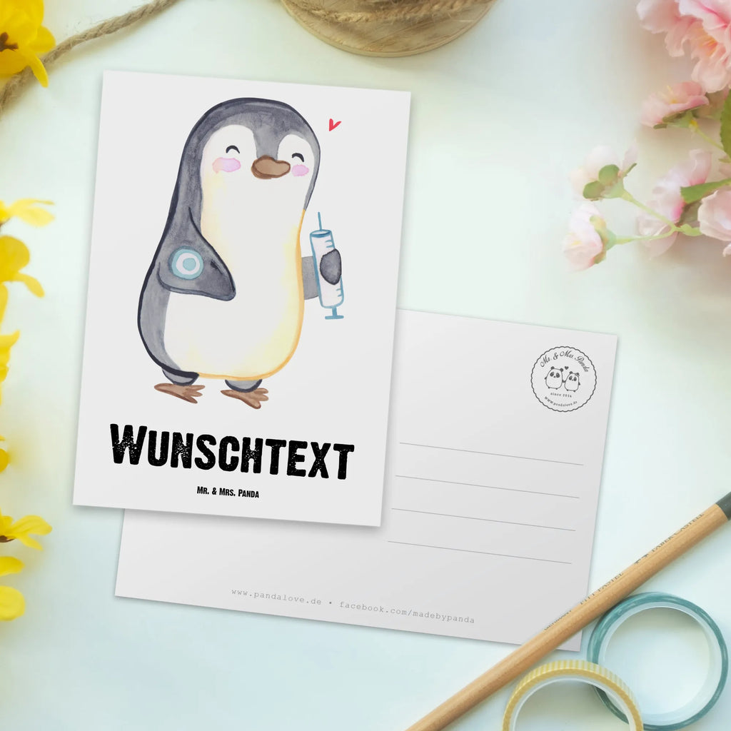 Personalisierte Postkarte Pinguin Diabetes Karte mit Wunschtext, Postkarte personalisierbar, Karte mit Namen, Einladung mit Namen, Einladung mit Wunschtext, Postkarte bedrucken, Ansichtskarte mit Namen, Geschenkkarte mit Wunschtext, Grußkarte mit Wunschtext, Postkarte mit Namen, Geschenkkarte mit Namen, Ansichtskarte mit Wunschtext, Grußkarte mit Namen, Postkarte mit Wunschtext, Diabetes Mellitus, Zuckerkrankheit, Diabetes, Pinguin
