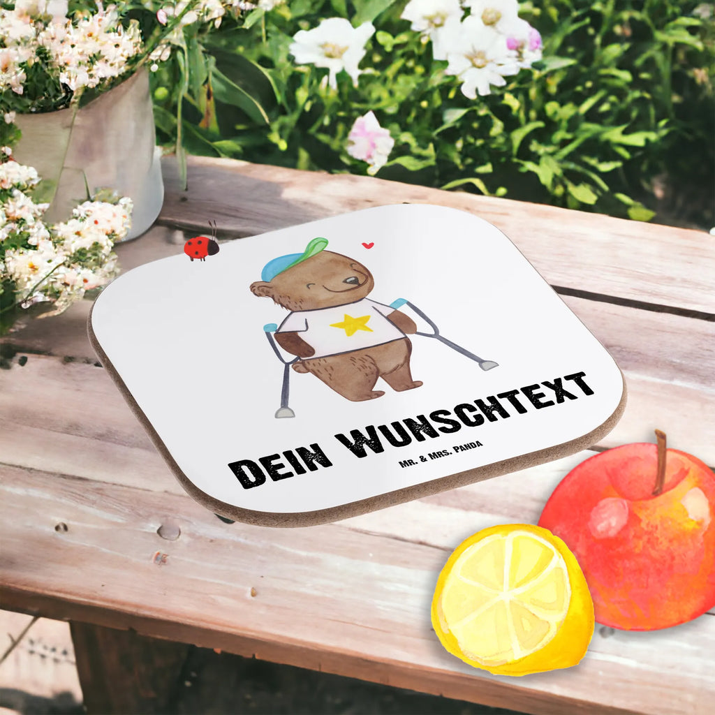 Personalisierte Untersetzer Bär Gehhilfen PErsonalisierte Bierdeckel, Peronalisierte Untersetzer Gläser, Personalisierte Glasuntersetzer, Personalisierte Untersetzer, Bedrucken, Personalisieren, Namensaufdruck, Untersetzer mit Namen, Personalisiert Getränkeuntersetzer, Bär, Krücken, Gehhilfe