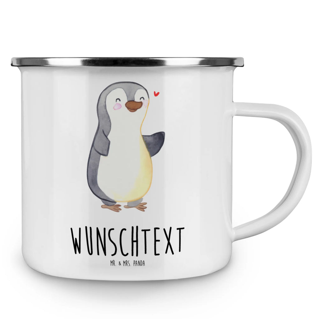 Personalised enamel cup Penguin Amputation Namenstasse, Campinggeschirr personalsisert, tasse bedrucken, Emaille Tasse personalisiert, tassen bedrucken, Campingtasse bedrucken, personalisierte tassen, tasse selbst gestalten, personalisierte tasse, tasse mit namen, Campingtasse personalisiert, Emaille Tasse mit Namen, Amputation, Armamputation, Pinguin