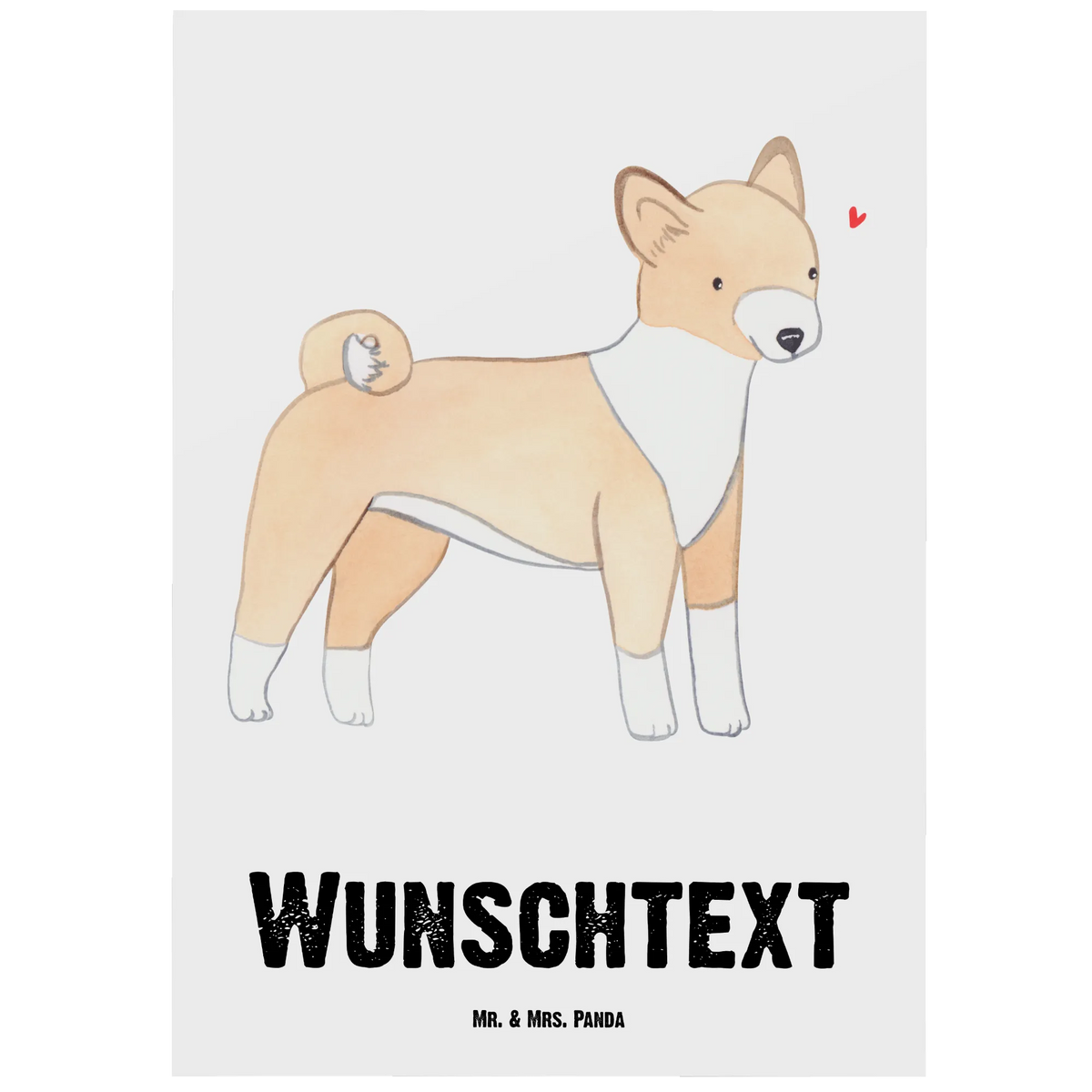 Personalised postcard Basenji moment Dog, dog breed, purebred dog, dog owner, gift, animal lover, giving, puppy