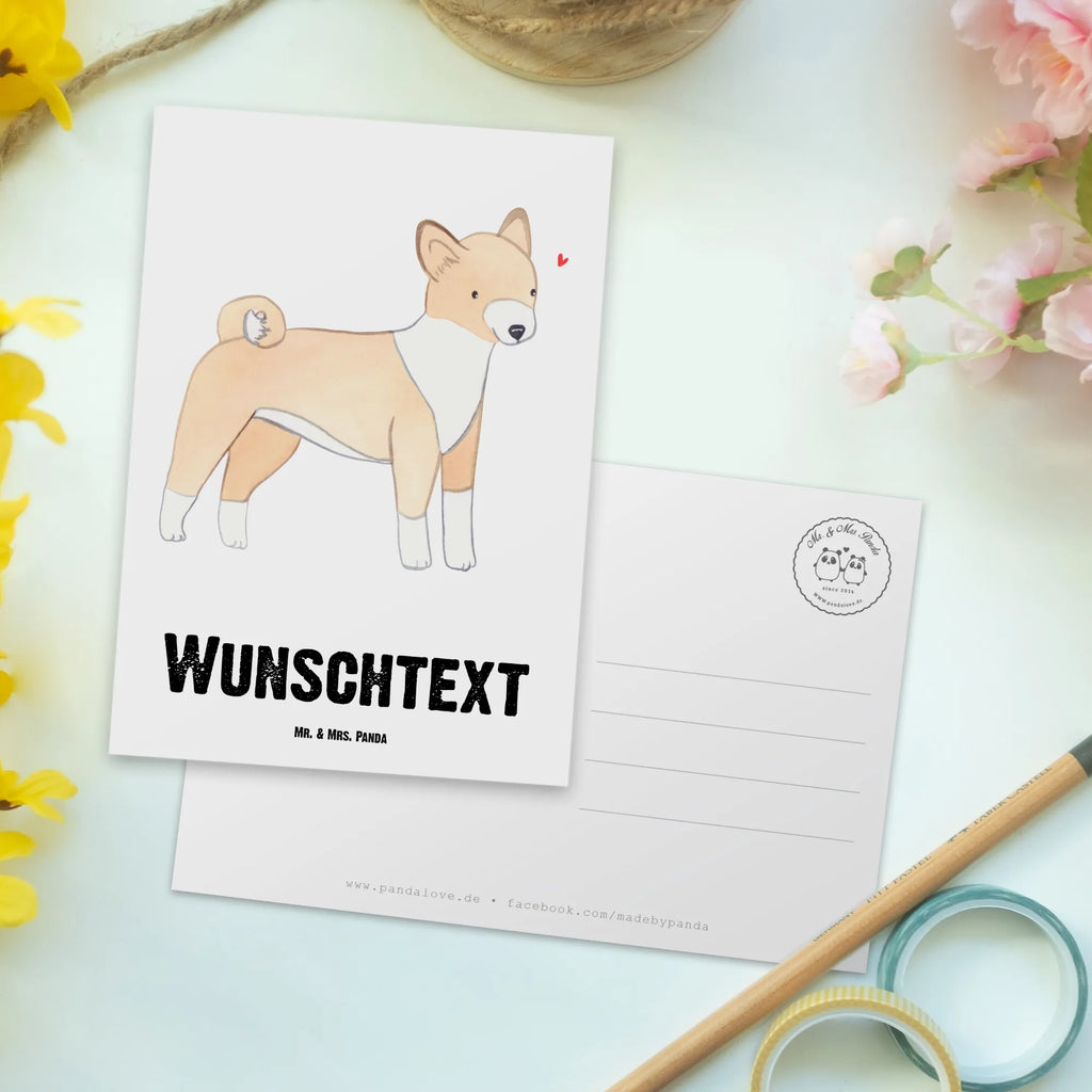 Personalizowana kartka pocztowa Basenji Chwila Pies, rasa psa, pies rasowy, właściciel psa, prezent, miłośnik zwierząt, dawanie, szczeniak