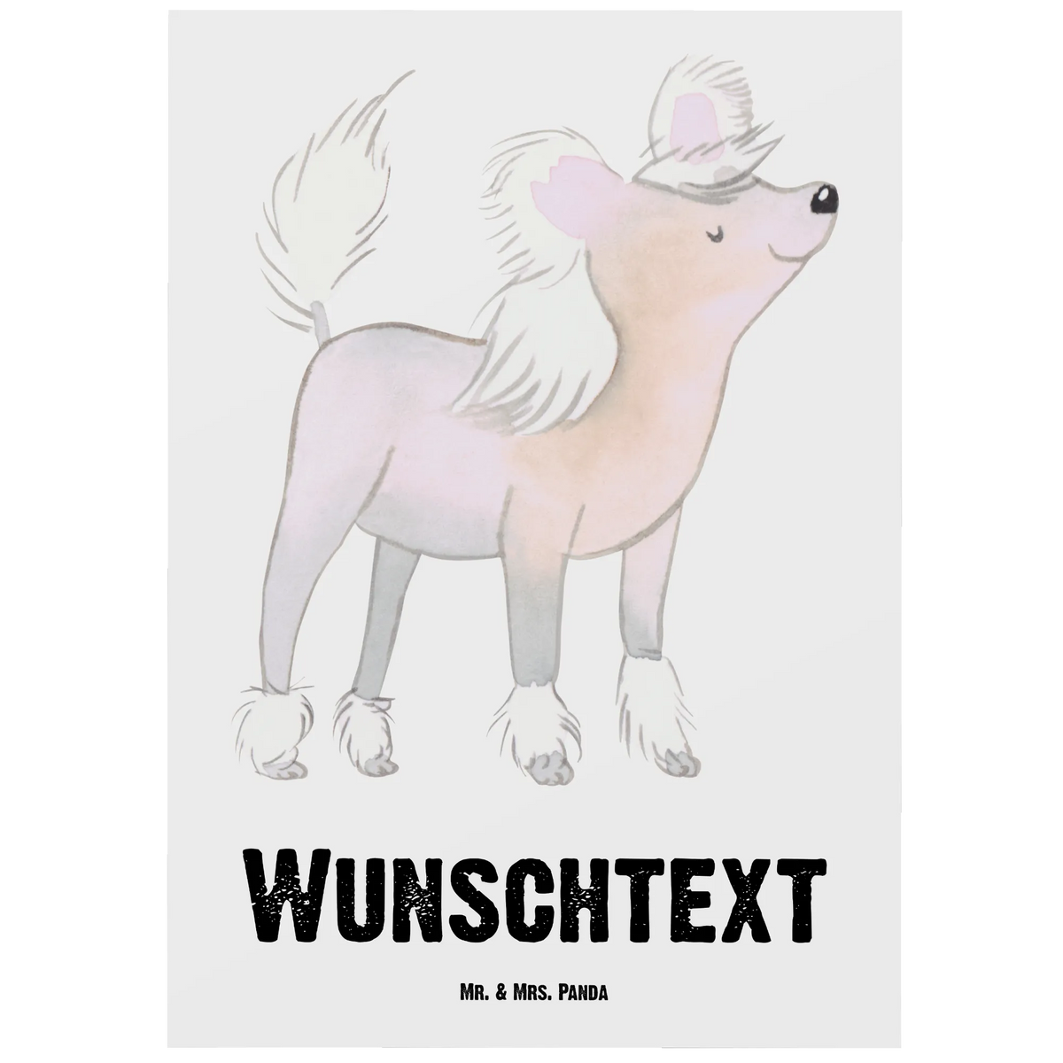 Personalised postcard Chinese Crested Dog Moment Dog, dog breed, purebred dog, dog owner, gift, animal lover, giving, puppy